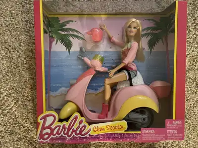 Barbie glam scooter shop