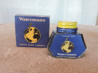 Waterman’s antique bouteille encre verte ou bleue