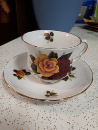 Vintage Queen Anne Tea Cup & Saucer