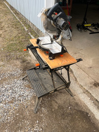 Black and decker  saw and folding table