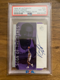 1998-99 SP AUTHENTIC VINCE CARTER #VC ROOKIE SIGN OF THE TIMES S