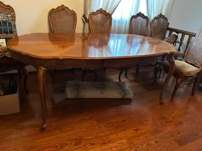 Antique Dining Table and Chairs, View more