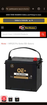 MPG35 Pro Series OE+ Battery