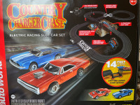Auto World "Country Charger Chase" 14' HO Scale Slot Car Race 