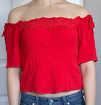 Guess off the shoulder top