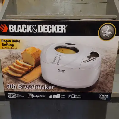 Black & Decker 3lb bread maker. Like NEW, View more