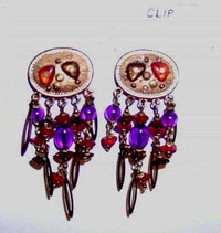 Clip on Chandelier Earrings from an estate.  As shown