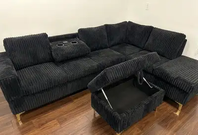 Urgent Sale Storage Sectional Coudroy Couch Sofa, View more