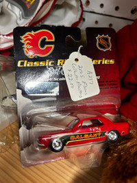 Calgary Flames Collector Car Die Cast Mustang NHL Booth 278