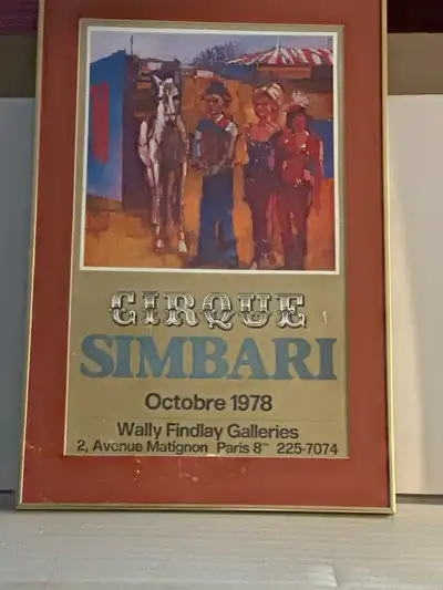 *** * Nicola Simbari Cirque Print- Octobre 1978, View more