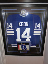 David Keon Autographed Toronto Maple Leafs Framed Jersey Display