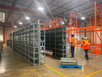 Used industrial shelving for sale.