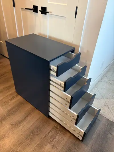 IKEA ALEX drawer unit in navy blue, View more