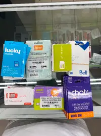 Telus - Koodo - ChatR - Bell - Lucky / Carte Sim Card