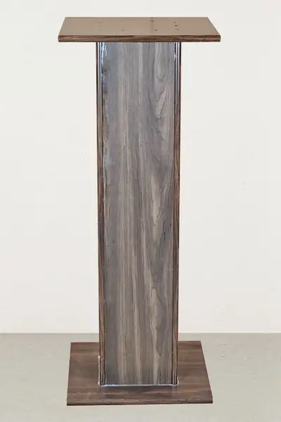 Custom made heavy duty bookshelf speaker / studio monitor stands. Shown with Yamaha HS-80M Studio mo...