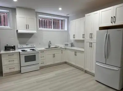 Beautiful newly renovated 4 bedroom basement apartment, located at Dufferin and Wilson, close to all...