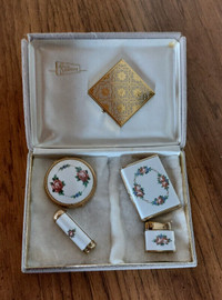 Vintage Compact Lipstick Cigarette Case and Light Original Box