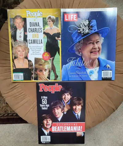 Collection of magazines of England's famous. Lot of 3