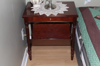 VINTAGE TABLE WITH DRAWER &amp; BOOK / MAGAZINE SHELF