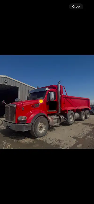 2020 Peterbilt 567 Triaxle dump truck Spif X15 Cummins motor 7 speed Alison automatic transmission P...