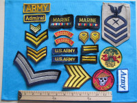 21 ECUSSON PATCH CREST BADGE armee army navy marine RARE