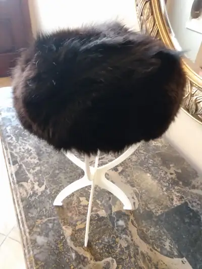 Black fur hat- 22.5" around head $35 Pickup location: Erbsville/Laurelwood-Waterloo - if you are fro...