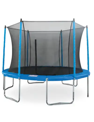 12 foot Trampoline with safety net. Great exercise and fitness fun for kids and adults! Disassembled...