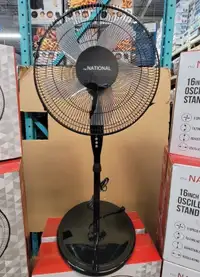 SUMMER SALE ON NU NATIONAL 16" OSCILLATING STAND FAN