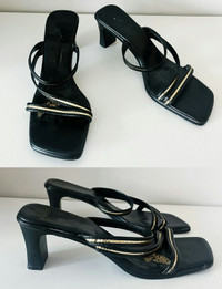 Women's Shoes - Brooke Strappy Open Toe Sandals Heels (Size 9.5)