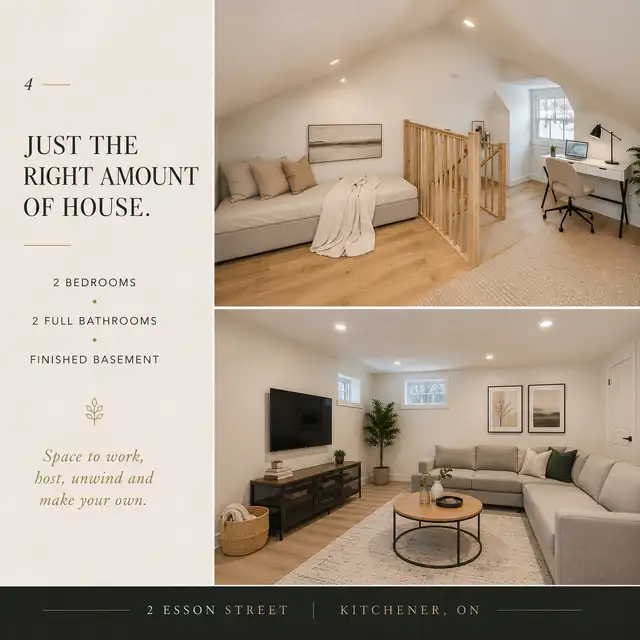 Renovated Detached Home Near Belmont Village | 2 Bed, 2 Bath | in Houses for Sale in Kitchener / Waterloo - Image 5