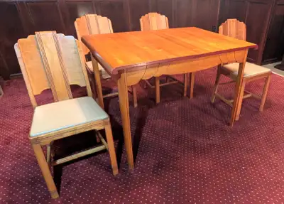 Art Deco Dinette Table and Chair Set, View more