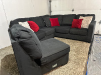 (LIKE NEW) ASHLEY FURNITURE SECTIONAL WITH ADJUSTABLE CHAIR 