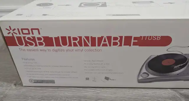 USB Turntable (DJ Equipment) in Pro Audio & Recording Equipment in City of Toronto - Image 4