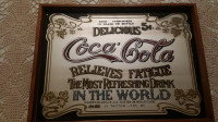 Vintage  (Coca - Cola) Mirrored Wall Hanging