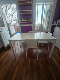 Ikea Melltorp/Adde Kitchen Table & 4 chairs