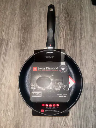 2 Swiss diamond frying pan , View more