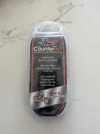 Unopened and never used. Counteract motorcycle tire balancing beads kit. 2x 2 ounze. I bought these...