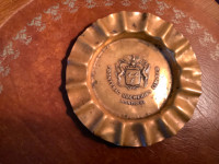 Rare Brass Frontenac Breweries Ltd Montreal Ashtray J.R. Gaunt