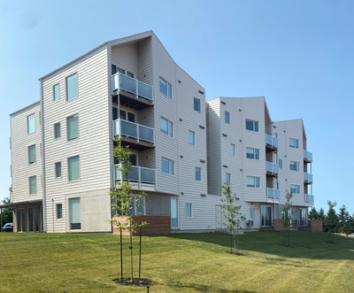 Modern 2-bedroom, 1.5-bathroom suite with open-concept layout available June 1, 2026. Features inclu...
