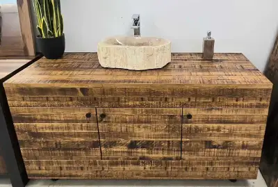 Vanité En Bois Massifs Sur Mesure , View more