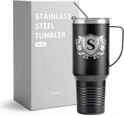 Large monogramme "S" coffee mug, View more