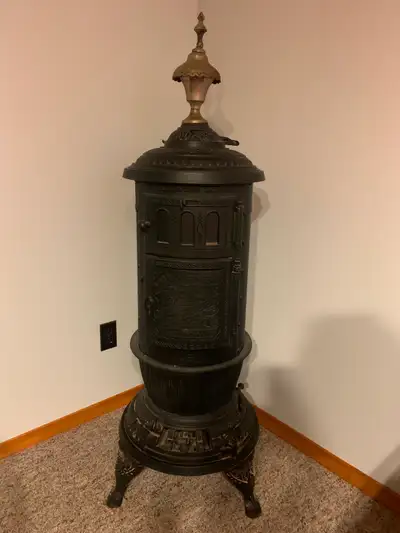 Antique Cast Iron Wood Stove, View more