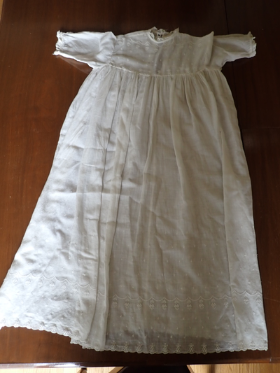 Child' Christening 2 piece Set  Embroidered with Eyelet and Lase, View more