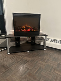 TV stand, Dining table, Master flame fireplace heater for sale 