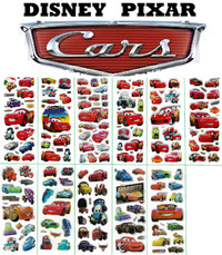 3D puffy Stickers CARS DISNEY PIXAR Piston Cup Rust-eze Lightnin