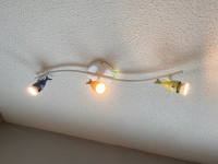 ✈️ IKEA Ceiling Track Spot Lights - AIRPLANE Shape for Kids Room