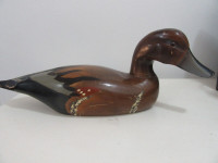 Wooden duck with glass eyes