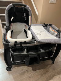 Baby playard changing table