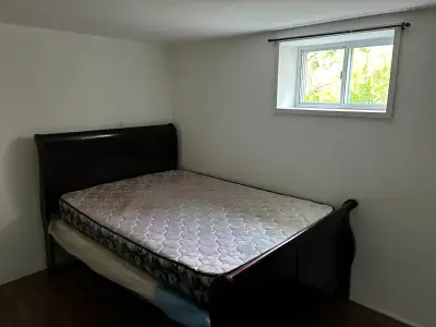 its a clean room with big window and private washroom