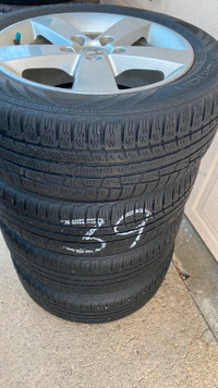 205/55R16 NOKIAN WR G3 all season tires on HONDA alloy wheels